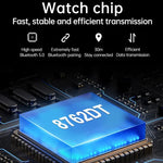 N22 2-in-1 1,96 Zoll HD-Display Sport Bluetooth-Kopfhörer Smartwatch