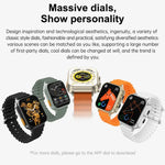 N22 2-in-1 1,96 Zoll HD-Display Sport Bluetooth-Kopfhörer Smartwatch