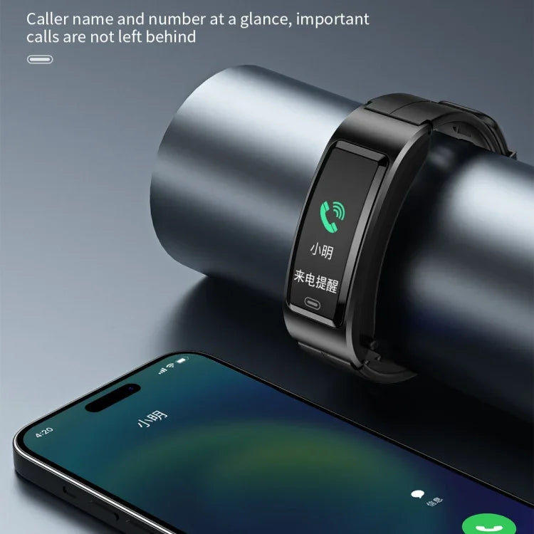 B7 Bluetooth-Ohrhörer mit Smart-Armband, unterstützt Schlafüberwachung / Blutsauerstoffmessung / Herzfrequenzmessung