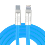 Mech Series 120W USB-C / Typ-C auf 8 Pin Metallstecker Silikon Schnelllade-Datenkabel, Länge: 1,2m, 8 Pin, 1,2m Typ-C auf 8 Pin