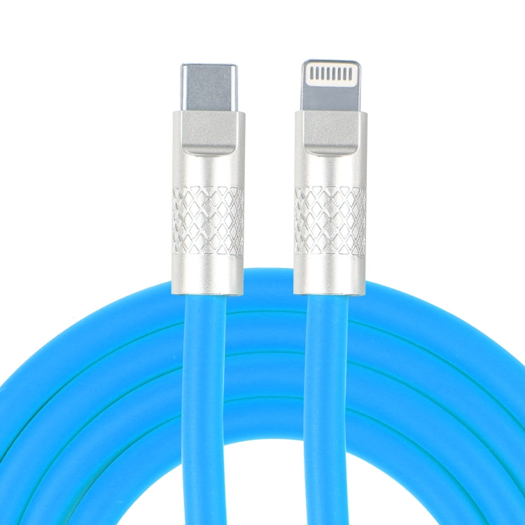 Mech Series 120W USB-C / Typ-C auf 8 Pin Metallstecker Silikon Schnelllade-Datenkabel, Länge: 1,2m, 8 Pin, 1,2m Typ-C auf 8 Pin