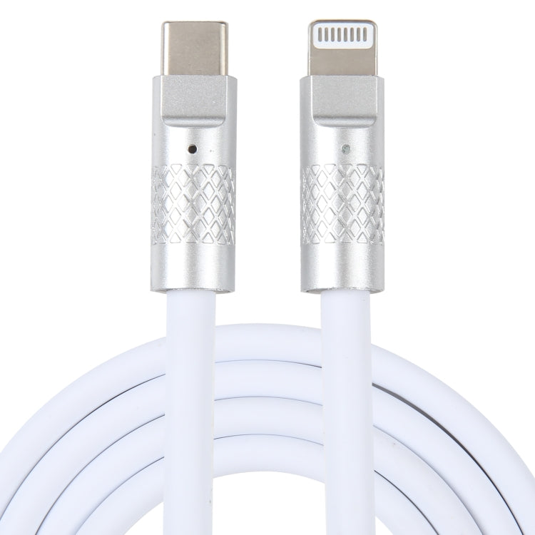 Mech Series 120W USB-C / Typ-C auf 8 Pin Metallstecker Silikon Schnelllade-Datenkabel, Länge: 1,2m, 8 Pin, 1,2m Typ-C auf 8 Pin