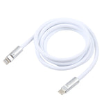 Mech Series 120W USB-C / Typ-C auf 8 Pin Metallstecker Silikon Schnelllade-Datenkabel, Länge: 1,2m, 8 Pin, 1,2m Typ-C auf 8 Pin