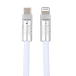 Mech Series 120W USB-C / Typ-C auf 8 Pin Metallstecker Silikon Schnelllade-Datenkabel, Länge: 1,2m, 8 Pin, 1,2m Typ-C auf 8 Pin