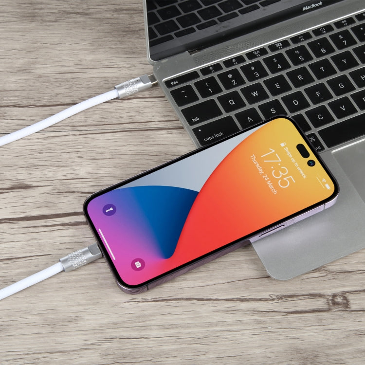 Mech Series 120W USB-C / Typ-C auf 8 Pin Metallstecker Silikon Schnelllade-Datenkabel, Länge: 1,2m, 8 Pin, 1,2m Typ-C auf 8 Pin