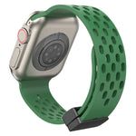 Silikonarmband mit Magnetverschluss, für Apple Watch Series 8 &amp; 7 (41 mm) und Apple Watch Series 8 &amp; 7 (45 mm)