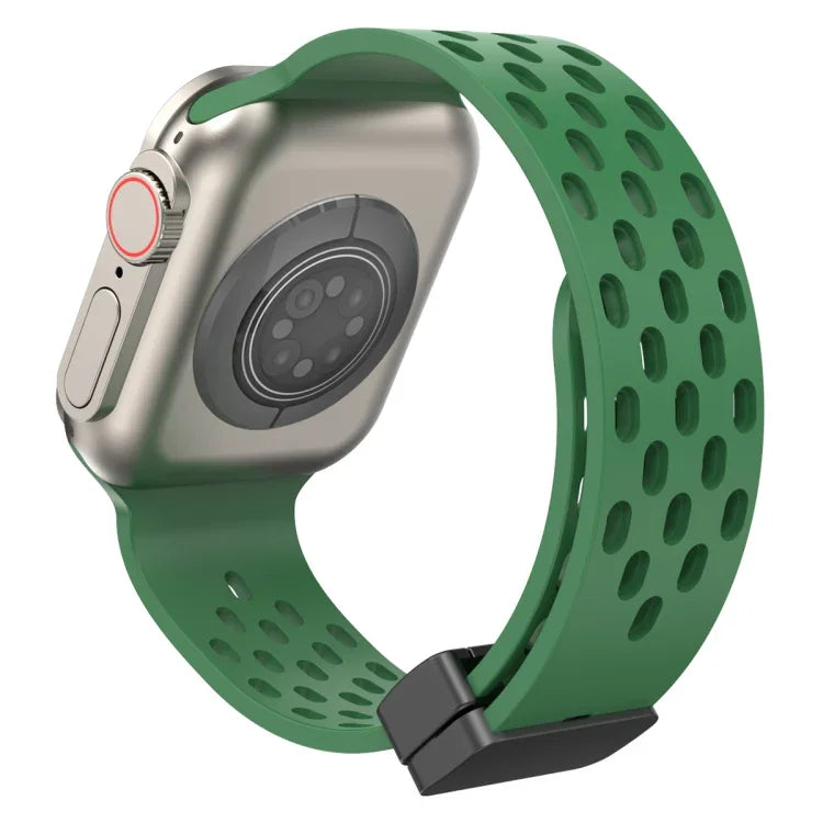 Silikonarmband mit Magnetverschluss, für Apple Watch Series 8 &amp; 7 (41 mm) und Apple Watch Series 8 &amp; 7 (45 mm)
