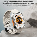 Silikonarmband mit Magnetverschluss, für Apple Watch Series 8 &amp; 7 (41 mm) und Apple Watch Series 8 &amp; 7 (45 mm)