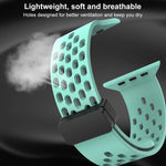 Silikonarmband mit Magnetverschluss, für Apple Watch Series 8 &amp; 7 (41 mm) und Apple Watch Series 8 &amp; 7 (45 mm)