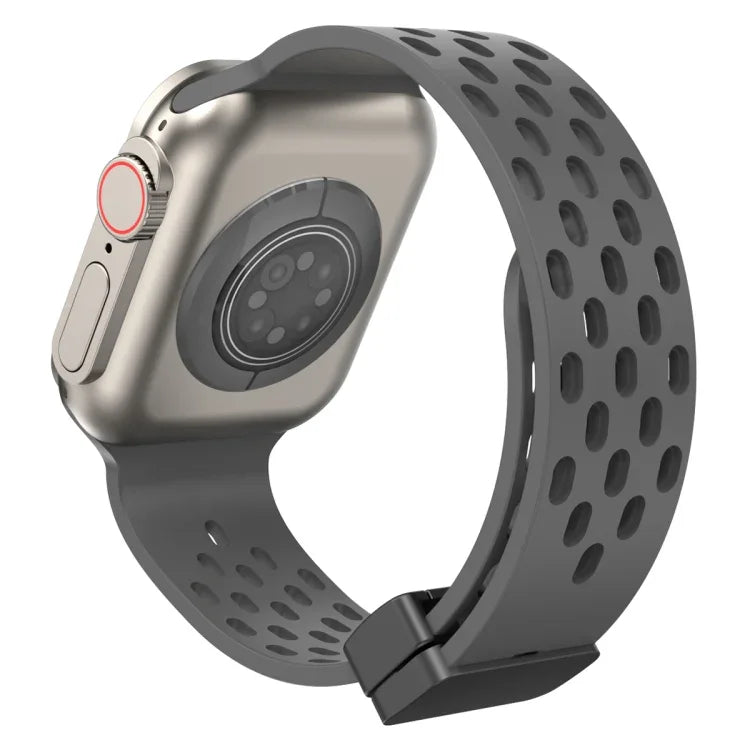 Silikonarmband mit Magnetverschluss, für Apple Watch Series 8 &amp; 7 (41 mm) und Apple Watch Series 8 &amp; 7 (45 mm)