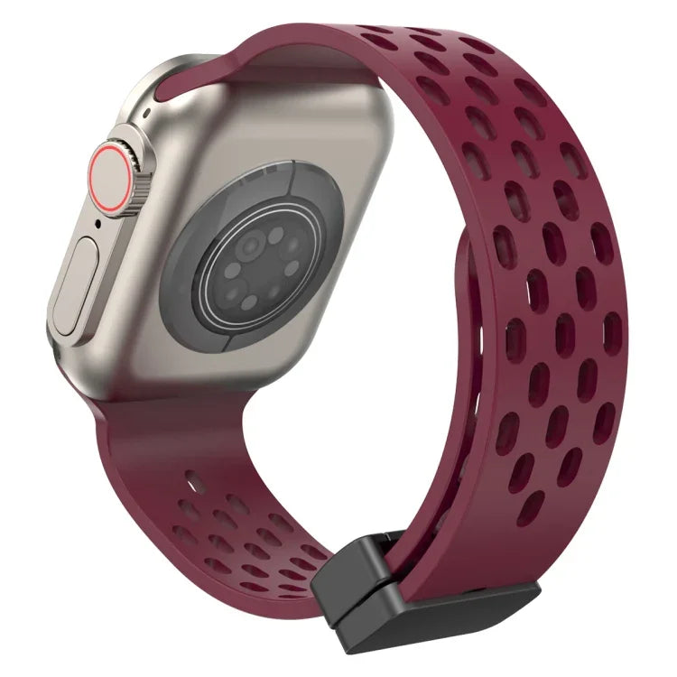 Silikonarmband mit Magnetverschluss, für Apple Watch Series 8 &amp; 7 (41 mm) und Apple Watch Series 8 &amp; 7 (45 mm)