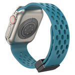 Silikonarmband mit Magnetverschluss, für Apple Watch Series 8 &amp; 7 (41 mm) und Apple Watch Series 8 &amp; 7 (45 mm)