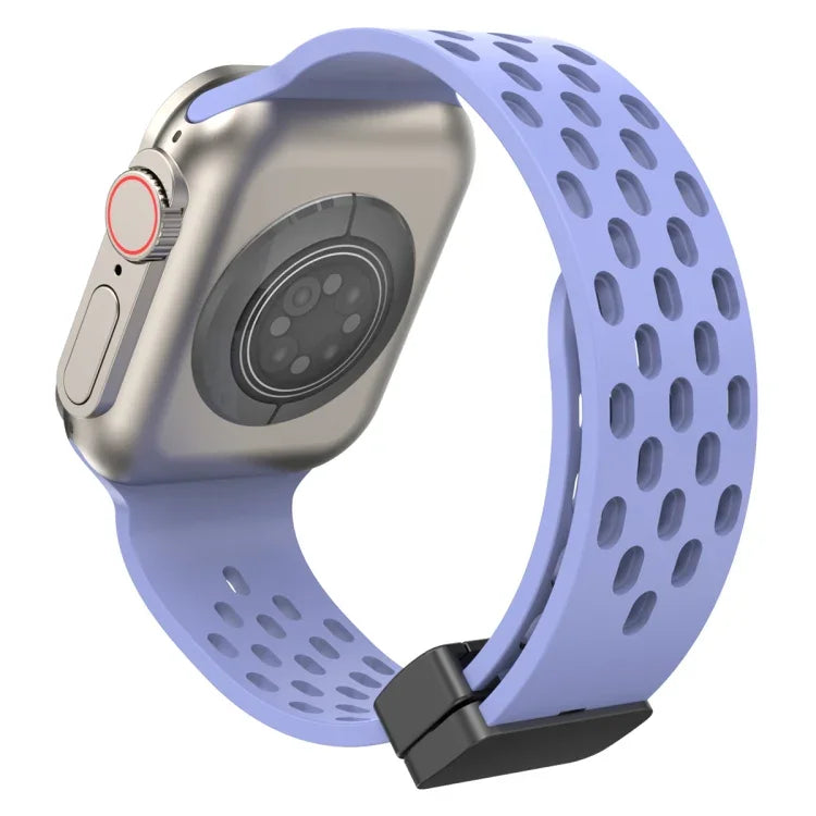 Silikonarmband mit Magnetverschluss, für Apple Watch Series 8 &amp; 7 (41 mm) und Apple Watch Series 8 &amp; 7 (45 mm)