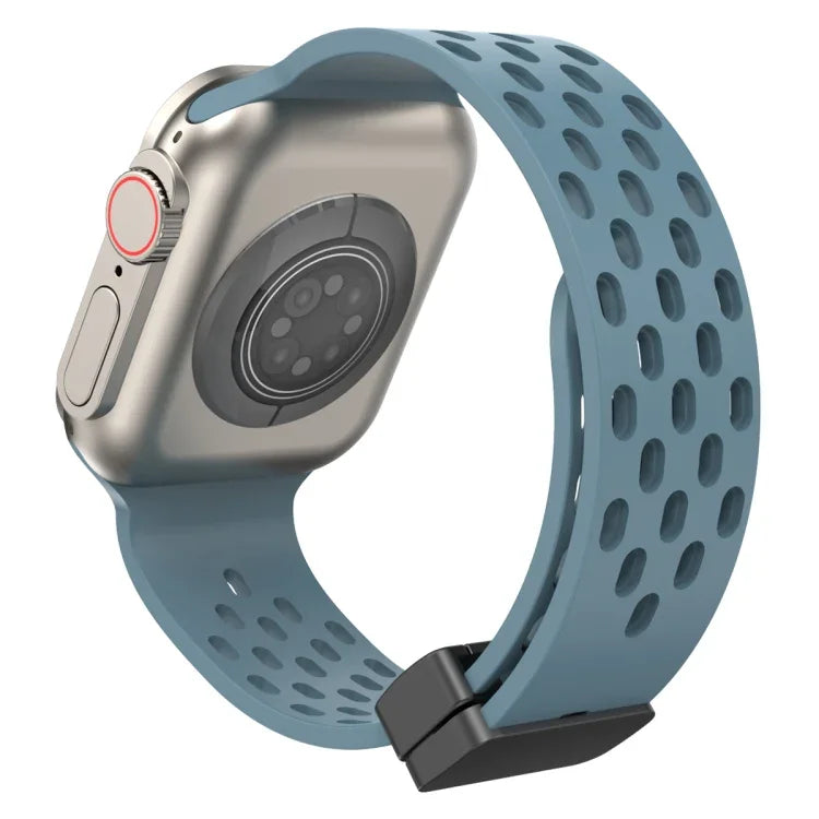 Silikonarmband mit Magnetverschluss, für Apple Watch Series 8 &amp; 7 (41 mm) und Apple Watch Series 8 &amp; 7 (45 mm)