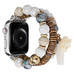 Uhrenarmband mit Elefantenanhänger und Perlen, für Apple Watch 2 (42 mm), Apple Watch 2 (38 mm), Apple Watch (42 mm) und Apple Watch (38 mm)