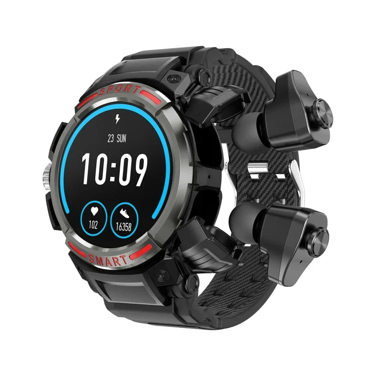 OVISEN GT100 1,39 Zoll TFT-Bildschirm 2-in-1 Bluetooth-Headset Smartwatch, unterstützt Blutsauerstoffmessung/Bluetooth-Musik