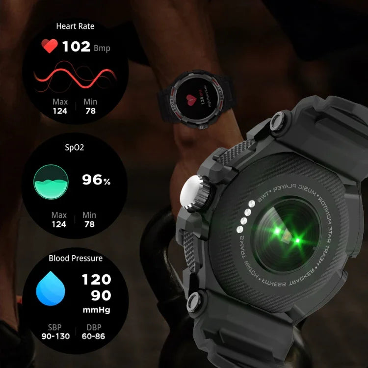 OVISEN GT100 1,39 Zoll TFT-Bildschirm 2-in-1 Bluetooth-Headset Smartwatch, unterstützt Blutsauerstoffmessung/Bluetooth-Musik