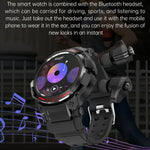 OVISEN GT100 1,39 Zoll TFT-Bildschirm 2-in-1 Bluetooth-Headset Smartwatch, unterstützt Blutsauerstoffmessung/Bluetooth-Musik