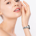 Petal-Metall-Diamant-Armband, für Apple Watch SE 2023 44mm, für Apple Watch Ultra 49mm, für Apple Watch 8 41mm, für Apple Watch 8 45mm, für Apple Watch 7 41mm, für Apple Watch 7 45mm, für Apple Watch SE 2023 40mm, für Apple Watch SE 2022 40mm