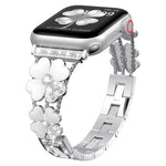 Petal Metal Diamond Watch Band, For Apple Watch 3 38mm, For Apple Watch 9 45mm, For Apple Watch 3 42mm, For Apple Watch 2 38mm, For Apple Watch 2 42 mm, For Apple Watch 38mm, For Apple Watch 42mm, For Apple Watch 9 41mm