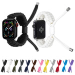 Stretchfarbenes Silikon-Bean-Armband, für Apple Watch 2 42 mm, für Apple Watch 38 mm, für Apple Watch 42 mm, für Apple Watch Ultra 2 49 mm