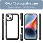 Bunte Serie Acryl + TPU Handyhülle, für iPhone 15
