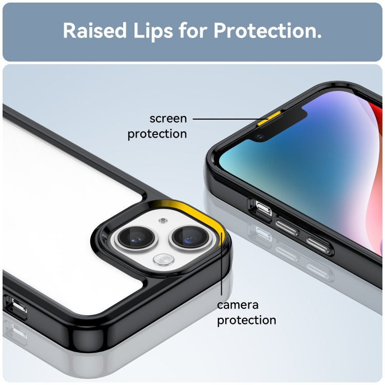 Bunte Serie Acryl + TPU Handyhülle, für iPhone 15