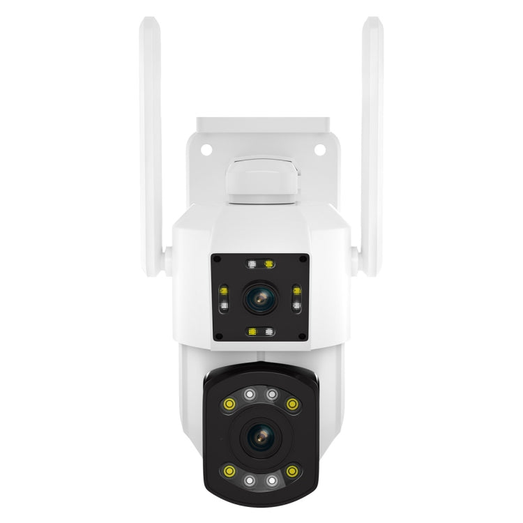 ESCAM PT210 2x3MP Dual-Objektiv-Kamera mit Dual-Screen-Monitor, WLAN-Funktion, Unterstützung für Zwei-Wege-Sprach- und Bewegungserkennung sowie Cloud-Speicherung, PT210