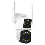 ESCAM PT210 2x3MP Dual-Objektiv-Kamera mit Dual-Screen-Monitor, WLAN-Funktion, Unterstützung für Zwei-Wege-Sprach- und Bewegungserkennung sowie Cloud-Speicherung, PT210