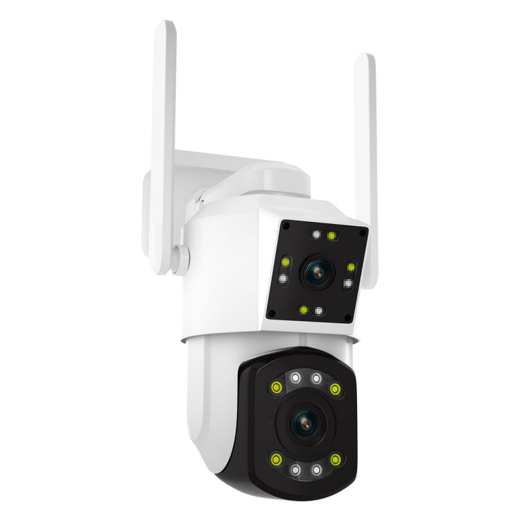 ESCAM PT210 2x3MP Dual-Objektiv-Kamera mit Dual-Screen-Monitor, WLAN-Funktion, Unterstützung für Zwei-Wege-Sprach- und Bewegungserkennung sowie Cloud-Speicherung, PT210