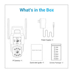 ESCAM PT210 2x3MP Dual-Objektiv-Kamera mit Dual-Screen-Monitor, WLAN-Funktion, Unterstützung für Zwei-Wege-Sprach- und Bewegungserkennung sowie Cloud-Speicherung, PT210