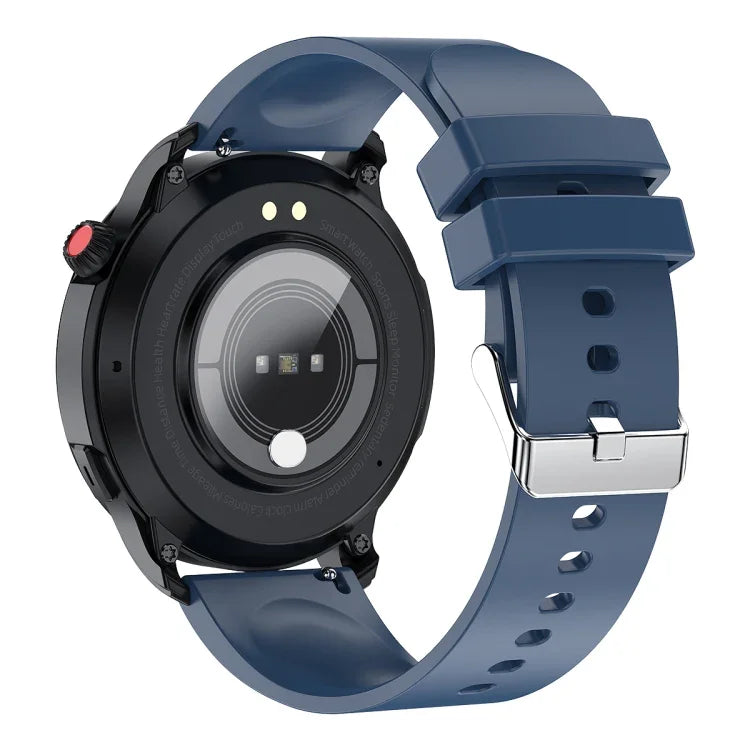 T52 1,39 Zoll IP67 Wasserdichte Smartwatch mit Silikonarmband, unterstützt Bluetooth-Anrufe, Blutsauerstoff- und Körpertemperaturmessung, Silikonarmband (Blau), Silikonarmband (Schwarz), Lederarmband (Rot)