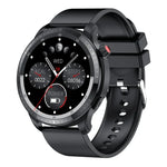 T52 1,39 Zoll IP67 Wasserdichte Smartwatch mit Silikonarmband, unterstützt Bluetooth-Anrufe, Blutsauerstoff- und Körpertemperaturmessung, Silikonarmband (Blau), Silikonarmband (Schwarz), Lederarmband (Rot)