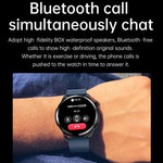 T52 1,39 Zoll IP67 Wasserdichte Smartwatch mit Silikonarmband, unterstützt Bluetooth-Anrufe, Blutsauerstoff- und Körpertemperaturmessung, Silikonarmband (Blau), Silikonarmband (Schwarz), Lederarmband (Rot)