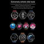 T52 1,39 Zoll IP67 Wasserdichte Smartwatch mit Silikonarmband, unterstützt Bluetooth-Anrufe, Blutsauerstoff- und Körpertemperaturmessung, Silikonarmband (Blau), Silikonarmband (Schwarz), Lederarmband (Rot)