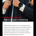 T52 1,39 Zoll IP67 Wasserdichte Smartwatch mit Silikonarmband, unterstützt Bluetooth-Anrufe, Blutsauerstoff- und Körpertemperaturmessung, Silikonarmband (Blau), Silikonarmband (Schwarz), Lederarmband (Rot)