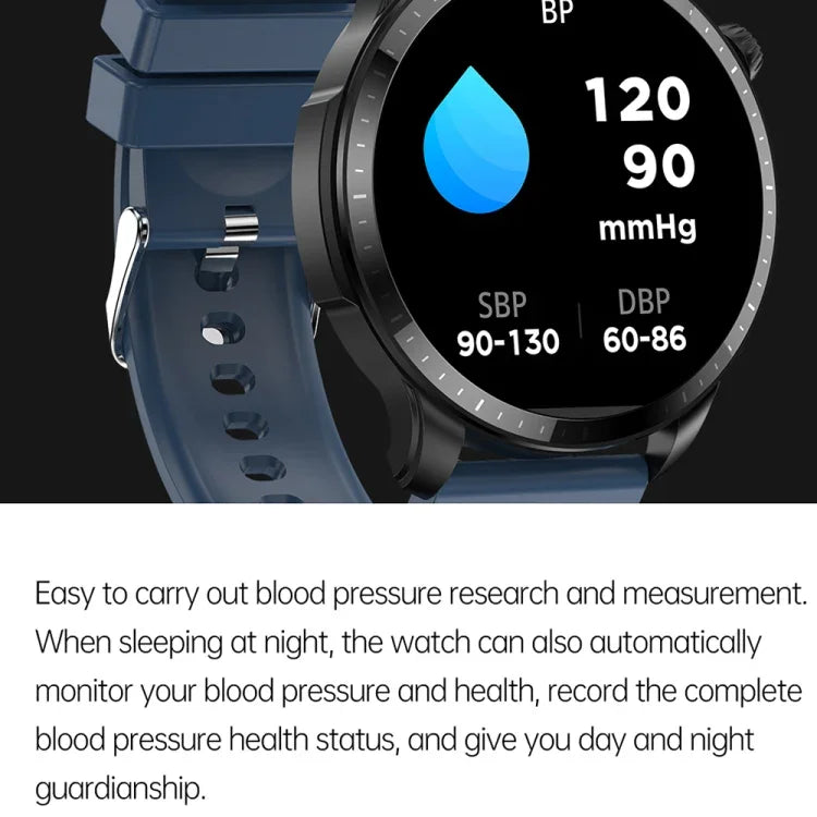 T52 1,39 Zoll IP67 Wasserdichte Smartwatch mit Silikonarmband, unterstützt Bluetooth-Anrufe, Blutsauerstoff- und Körpertemperaturmessung, Silikonarmband (Blau), Silikonarmband (Schwarz), Lederarmband (Rot)