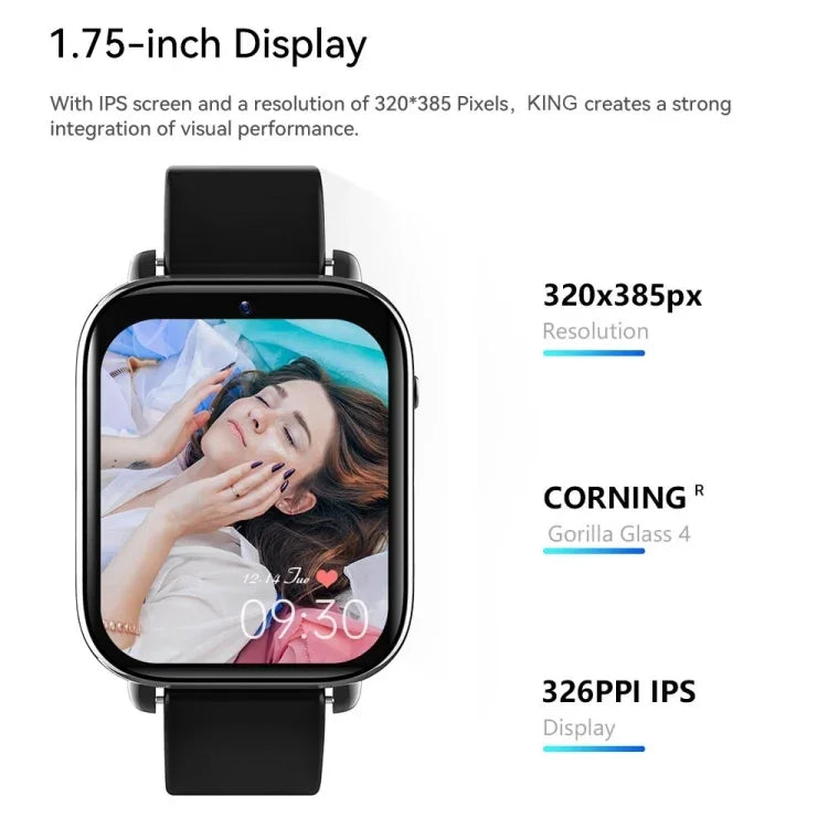 Z20 Smartwatch mit 1,75-Zoll-Bildschirm, 4G LTE, Android 9 Betriebssystem, 4 GB RAM + 128 GB Speicher