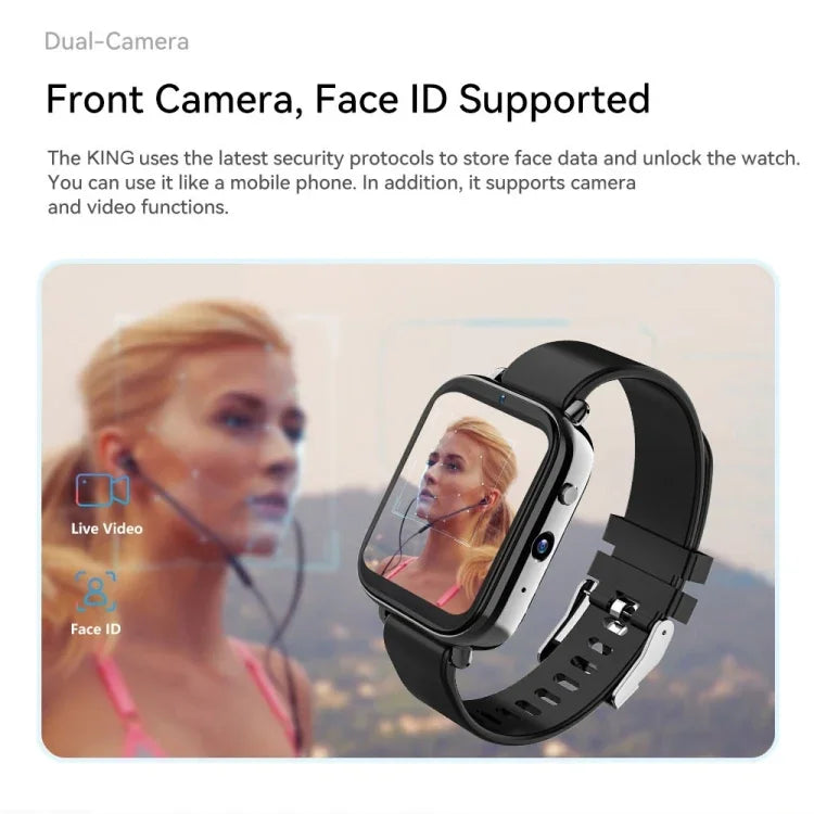 Z20 Smartwatch mit 1,75-Zoll-Bildschirm, 4G LTE, Android 9 Betriebssystem, 4 GB RAM + 128 GB Speicher
