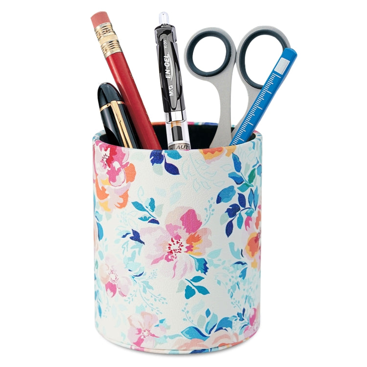 PU Leather Tool Storage Box Desktop Pen Holder