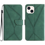 Stitching Embossed Leather Phone Case, For iPhone 11, For iPhone 11 Pro, For iPhone 11 Pro Max, For iPhone 14 Plus
