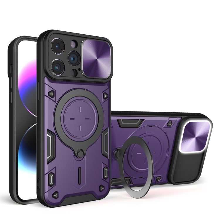 CD-Textur Schiebe-Kameraschutz Magnetischer Halter Handyhülle, für iPhone 14 Pro Max, für iPhone 13 Pro Max, für iPhone 13 Pro, für iPhone 13, für iPhone 12, für iPhone 12 Pro Max, für iPhone 12 Pro, für iPhone 11 Pro Max