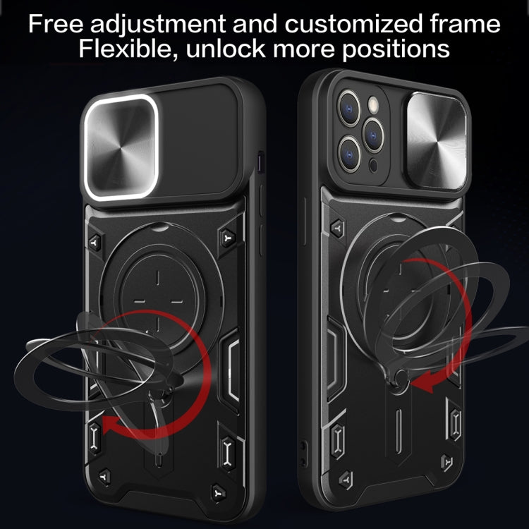 CD Textur Sliding Camshield Magnetische Halterung Handyhülle, Für iPhone 11, Für iPhone 11 Pro