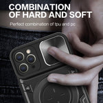 CD Textur Sliding Camshield Magnetische Halterung Handyhülle, Für iPhone 11, Für iPhone 11 Pro