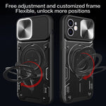 CD Textur Sliding Camshield Magnetische Halterung Handyhülle, Für iPhone 11, Für iPhone 11 Pro