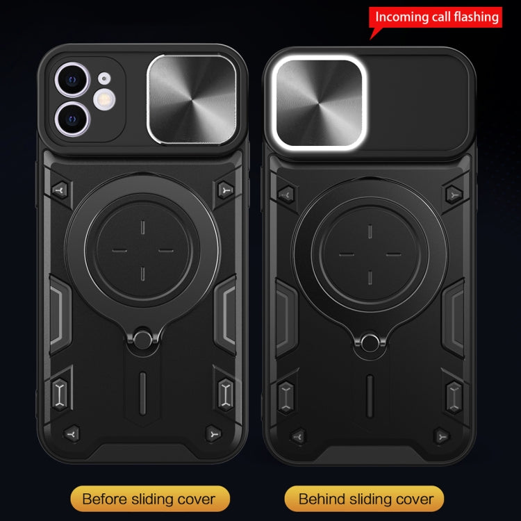 CD Textur Sliding Camshield Magnetische Halterung Handyhülle, Für iPhone 11, Für iPhone 11 Pro