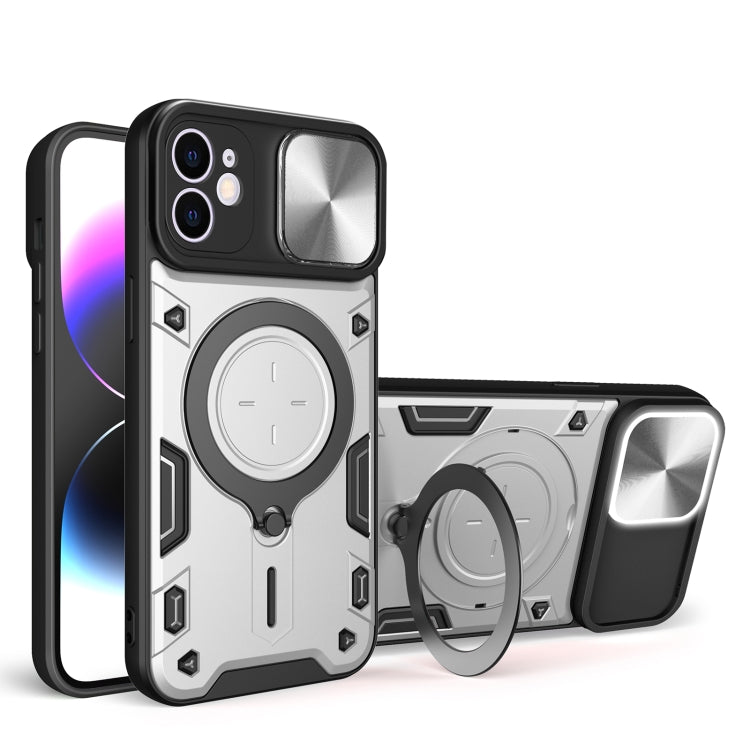 CD Textur Sliding Camshield Magnetische Halterung Handyhülle, Für iPhone 11, Für iPhone 11 Pro