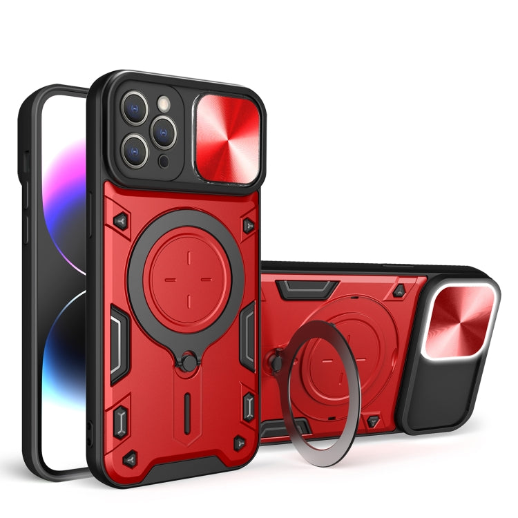 CD Textur Sliding Camshield Magnetische Halterung Handyhülle, Für iPhone 11, Für iPhone 11 Pro