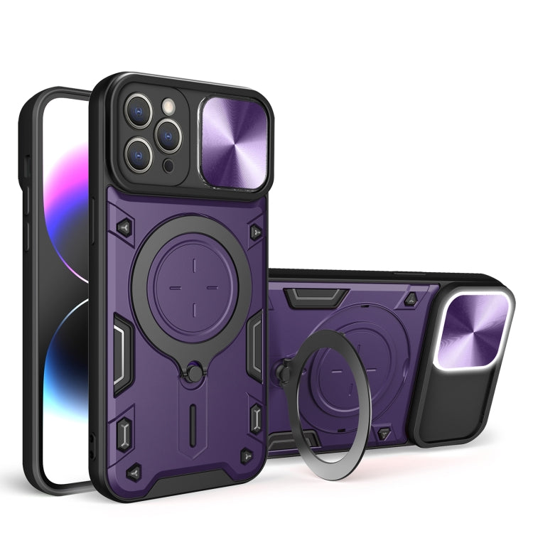 CD Textur Sliding Camshield Magnetische Halterung Handyhülle, Für iPhone 11, Für iPhone 11 Pro