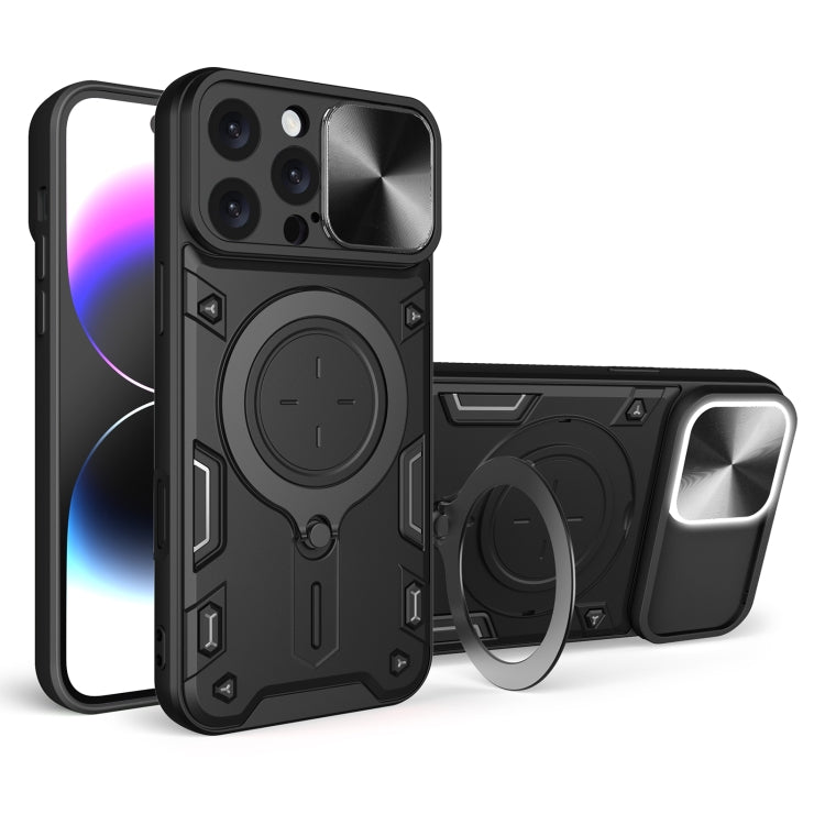 CD-Textur Schiebbares Camshield Magnetisches Halterung Handyhülle, Für iPhone 17e / 16e, Für iPhone 17 Pro Max, Für iPhone 17 Pro, Für iPhone 17, Für iPhone Air, Für iPhone 16 Pro Max, Für iPhone 16 Pro, Für iPhone 16 Plus